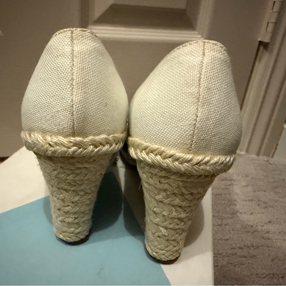 Linen and Black Espadrilles - Picture 2 of 10